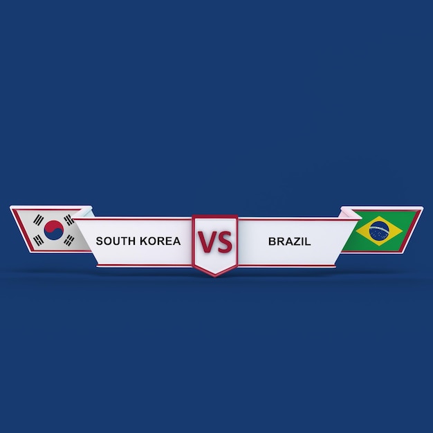 Kostenloses Foto südkorea vs brasilien