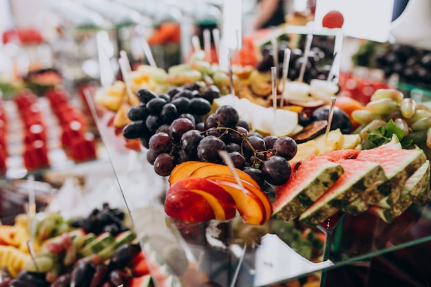 Süße Vorspeisen Obst und Dessert Catering