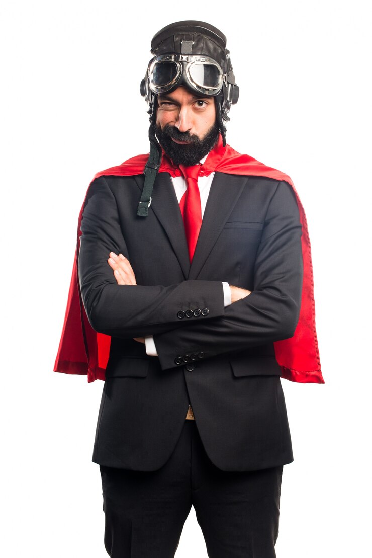 Kostenlose Foto superheld geschäftsmann