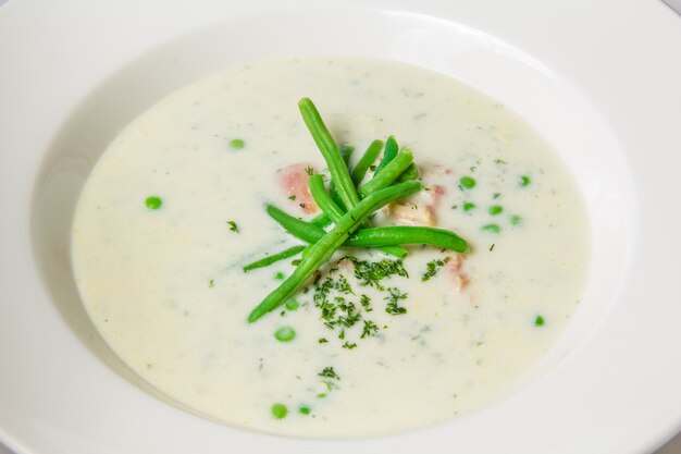 Suppe von Erbsen