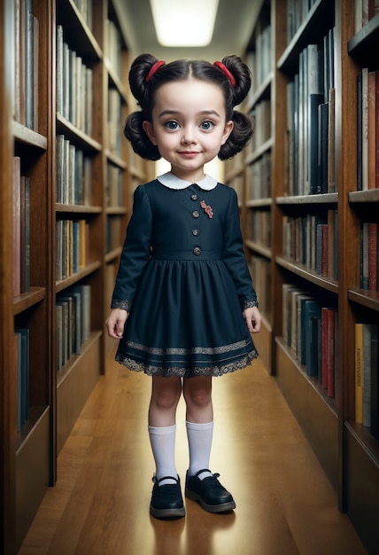 Surrealistisches Porträt eines Kindes
