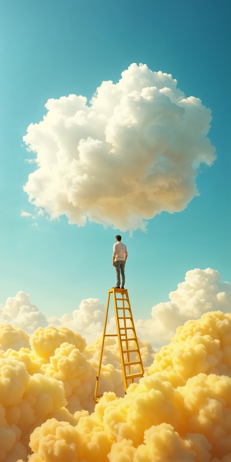 Kostenlose Foto surrealistisches traumszenario-konzept