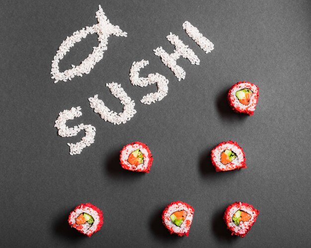 Sushiteller am asiatischen Restaurant