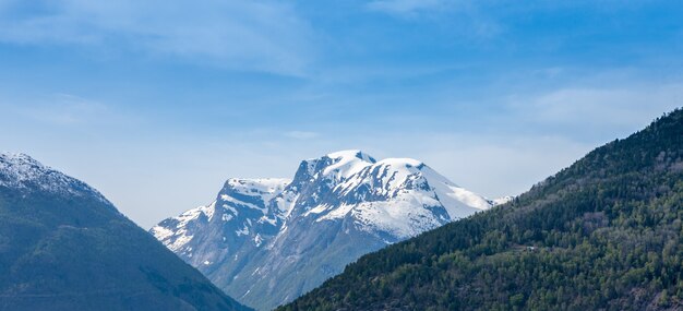 Szenische Landschaften der norwegischen Fjorde.