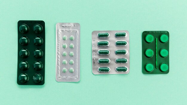 Tabletten mit Tabletten unterschiedlicher Größe
