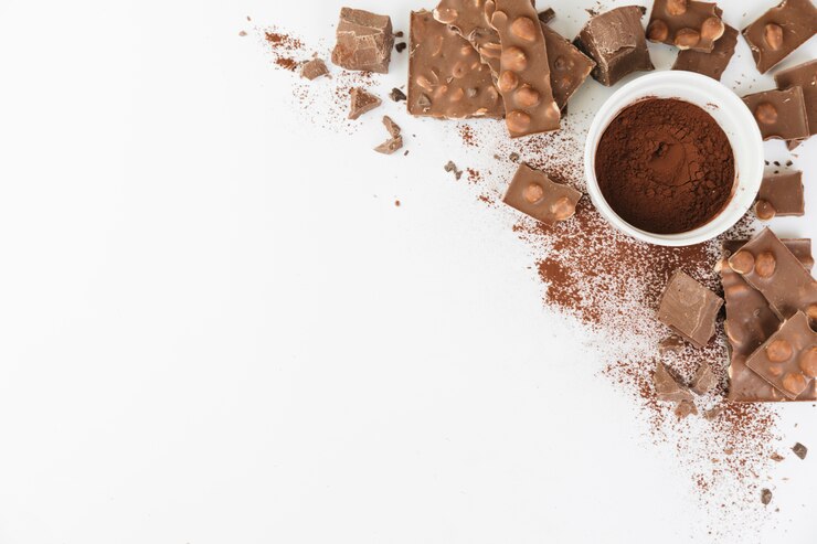 Kostenlose Foto tasse voll kakaopulver