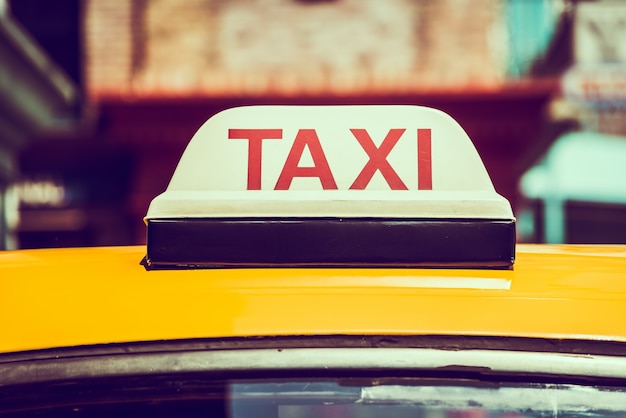 Kostenloses Foto taxi-zeichen