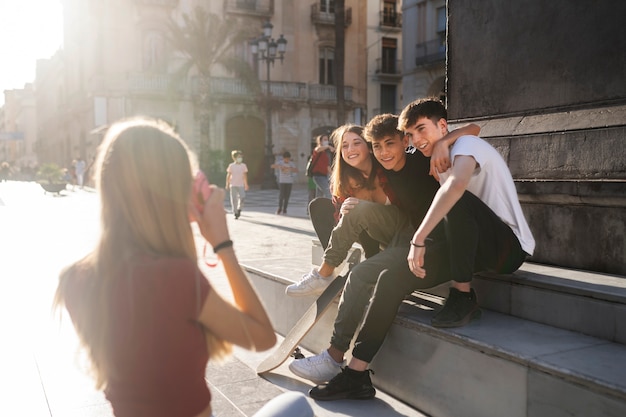 Teenager-Lifestyle in der Stadt