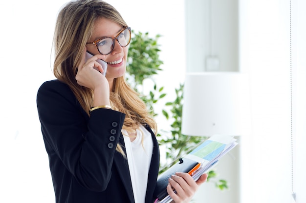 Telefon Frau Menschen schöne Planung