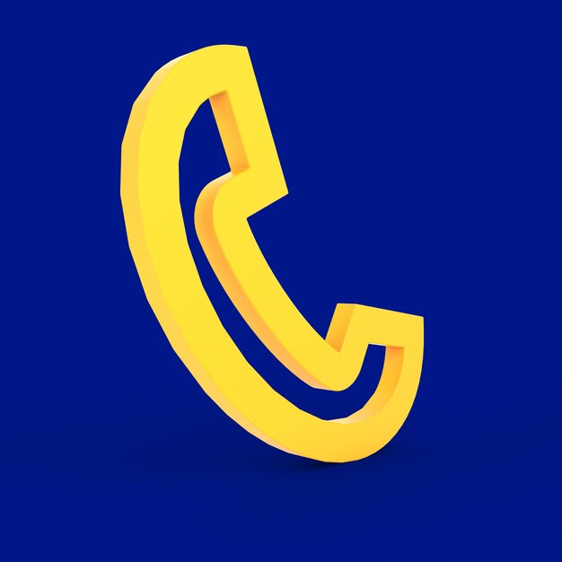 Telefonsymbol auf der linken Seite