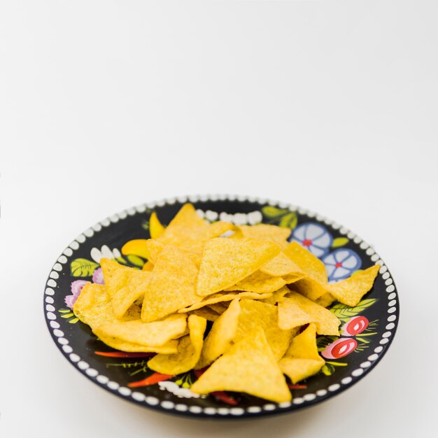 Teller mit leckeren Nachos