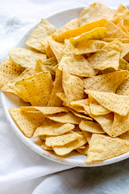 Tex-Mex-Mais-Tortilla-Chips in einer Schüssel