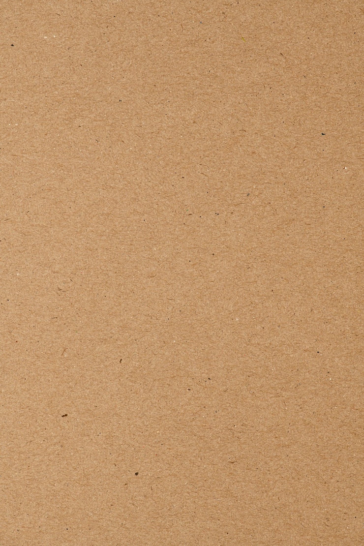 Textbereich aus braunem Papier