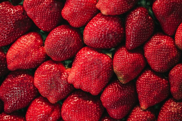 Textur der leckeren Erdbeeren