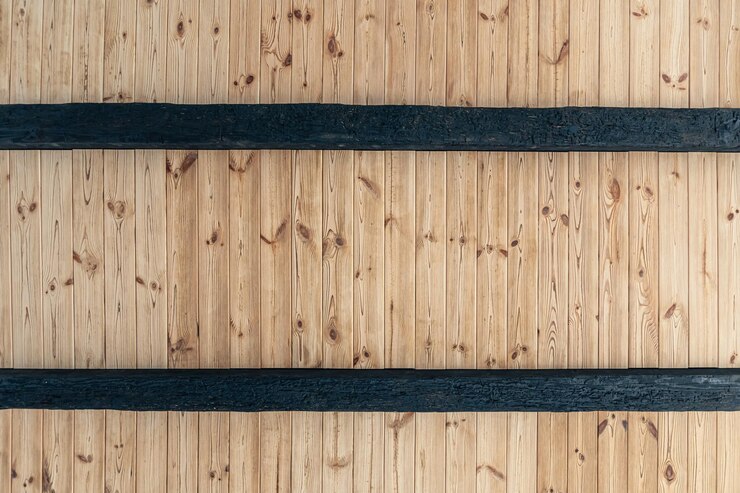Kostenlose Foto textur einer holzdecke aus naturholz