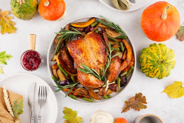 Thanksgiving Day leckeres Essensarrangement