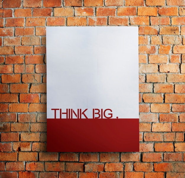 Think big creative imagination strategy visionäres konzept