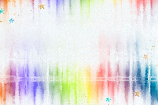 Tie-Dye-Hintergrund mit Regenbogen-Aquarell-Grenze