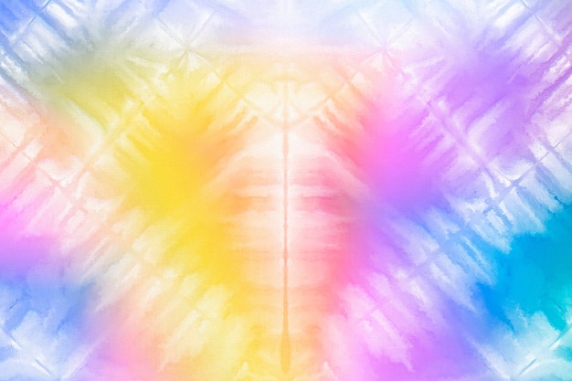 Tie-Dye-Hintergrund mit Regenbogen-Aquarellfarbe