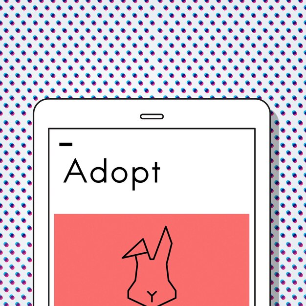 Tiere adoptieren beste Freunde Kaninchen-Symbol