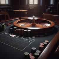 Kostenloses Foto tisch zum spielen im casino casino-chips auf dem spieltisch casino-spiel