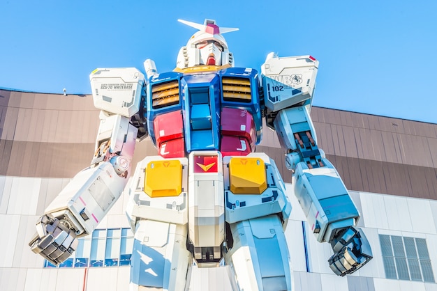 Tokyo, Japan - November 27,2015: Gundam Statue Modell Performanc