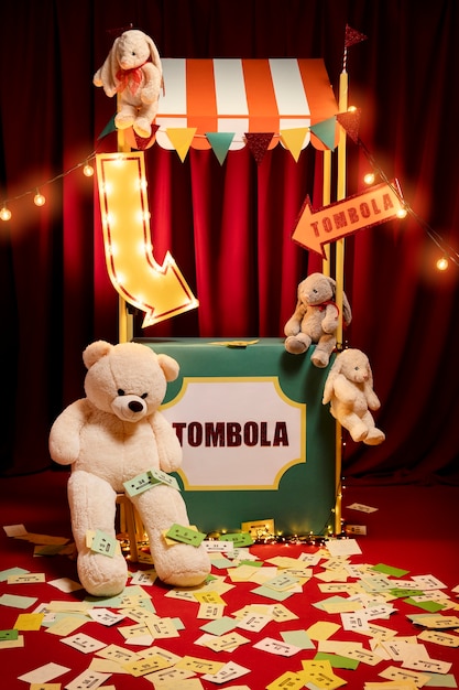 Tombola-Konzept mit Teddybären