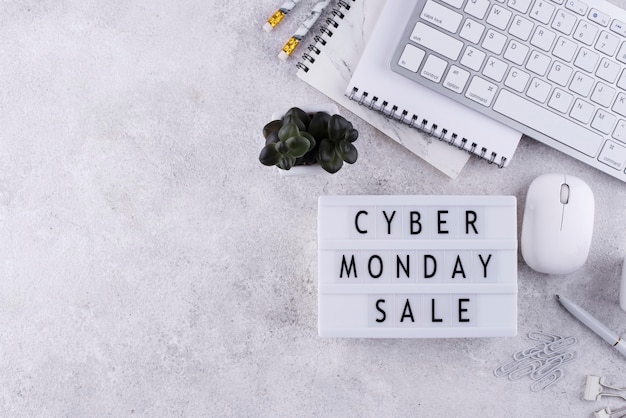 Top View Cyber Monday Arrangement