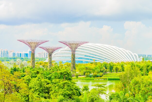 Touristen Gärten Gebäude Skyline Himmel