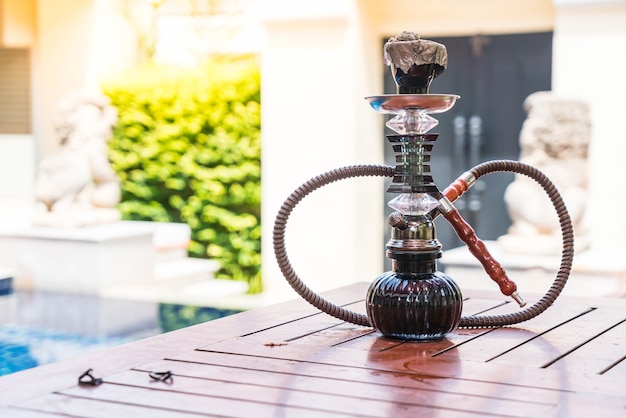 traditionelle arabische shisha rohre huka