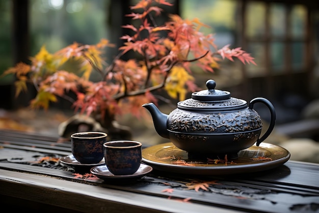 traditionelle chinesische orientalische Teekanne