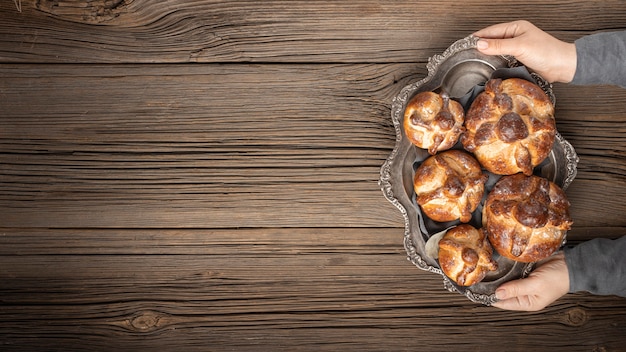 Traditionelles Brot der toten Anordnung