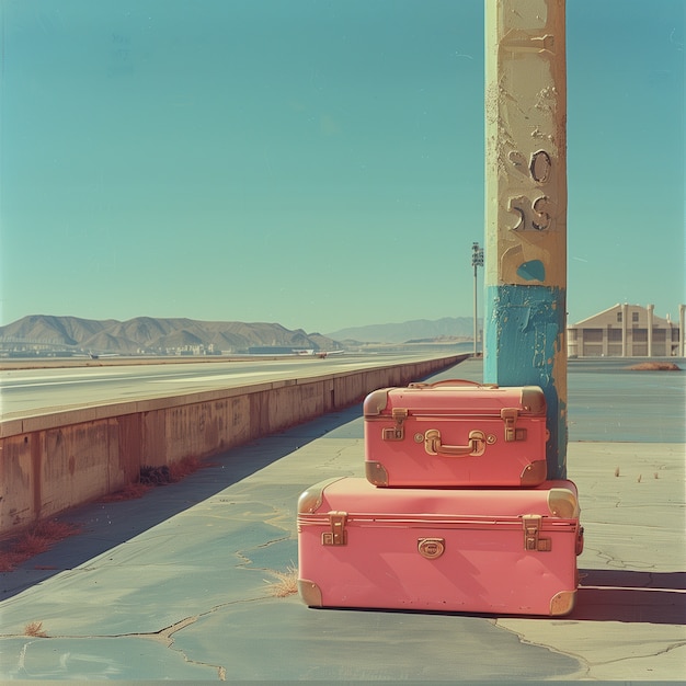 Kostenloses Foto travel scene with pastel colors and dreamy atmosphere