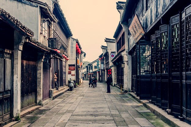 Treppen Wände Struktur Kultur chinesischen Straßen