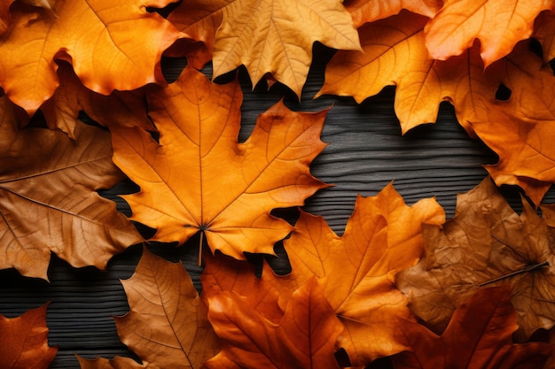 Kostenloses Foto trockene herbstblätter in der natur