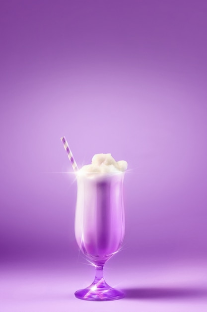 Kostenloses Foto ube-colada-cocktail-rendering