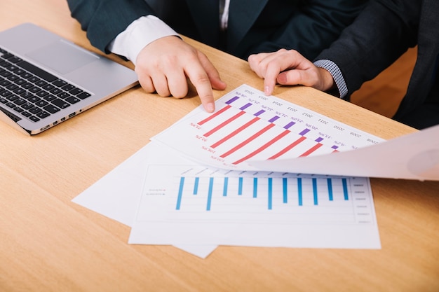 Mitarbeiter bei der Durchführung einer Finanzrisikoanalyse