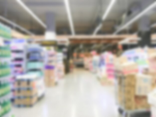 unfocused Supermarkt