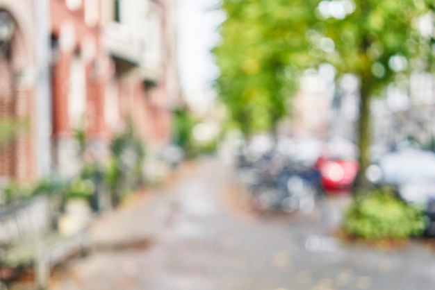 Kostenloses Foto unscharfer hintergrund der straße