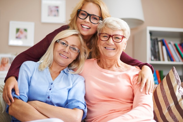 Unsere Familie trägt gerne eine Brille