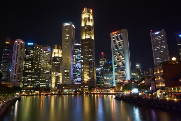 Unternehmen beeindruckende Landschaft Wahrzeichen Singapurs