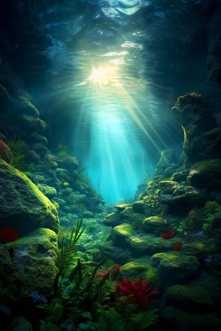 Kostenlose Foto unterwasserlandschaft