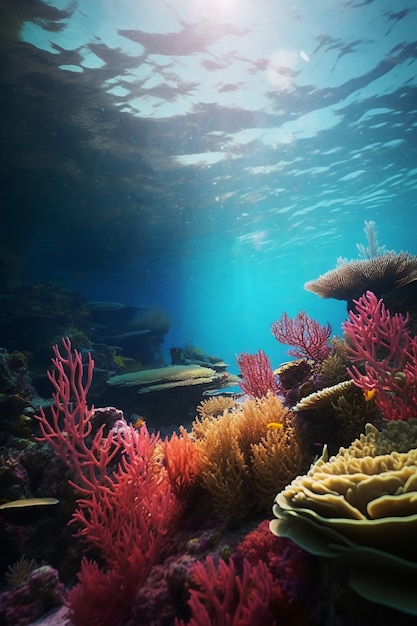 Kostenloses Foto unterwasserlandschaft