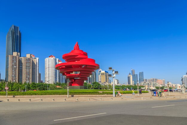 Urlaub china architektur stadtbild meer ost