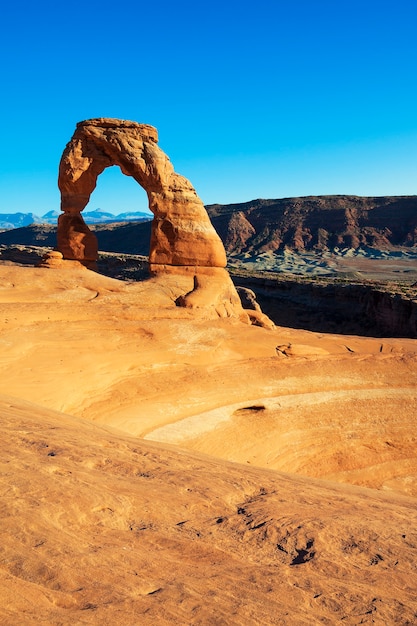 Kostenloses Foto utahs berühmter delicate arch im arches national park.