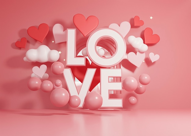 Valentinstagsverkäufe mit Liebestext
