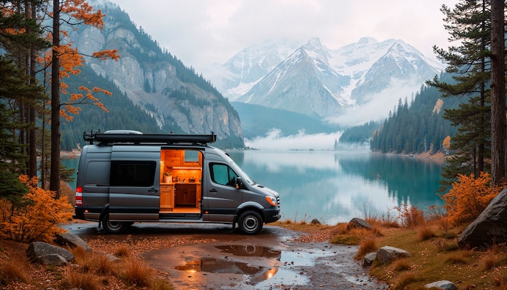 Kostenlose Foto vanlife in den bergen