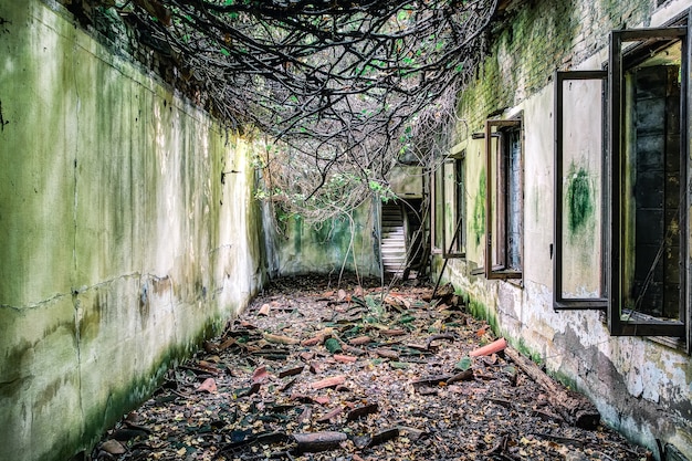 Kostenloses Foto verlassenes krankenhaus in poveglia