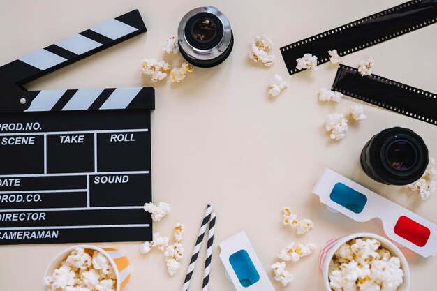 Verschiedene Filmelemente