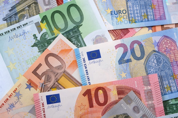 Verschiedene verschiedene Euros